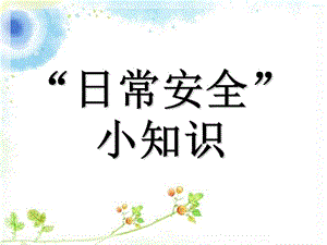 小學(xué)生-安全知識(已修改)