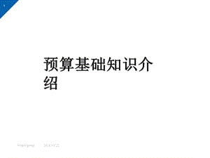預(yù)算基礎(chǔ)知識·erp培訓(xùn)(文件)