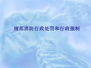 規(guī)范消防行政處罰和行政強(qiáng)制培訓(xùn)(專業(yè)版)