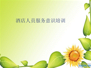 酒店人員服務(wù)意識培訓(xùn)(完整版)