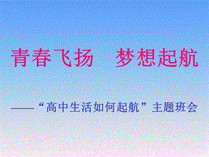 高中主題班會(huì)-起航-青春飛揚(yáng)-閱讀頁
