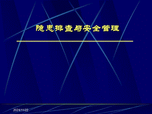 隱患排查與安全管理(文件)