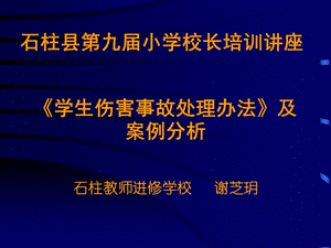 【新整理】《學生傷害事故處理辦法》及案例分析ppt課件(完整版)