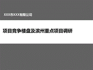 項(xiàng)目競(jìng)爭(zhēng)樓盤及濱州重點(diǎn)項(xiàng)目調(diào)研(更新版)