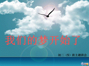 【新版】初二主題班會《我們的夢開始了》ppt(留存版)