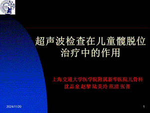 【新整理】超聲波檢查在兒童髖脫位治療中的作用ppt課件-文庫吧在線文庫