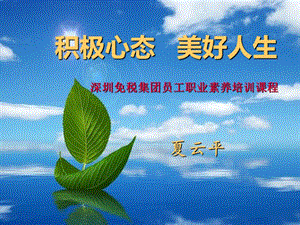 職業(yè)素養(yǎng)及職業(yè)心態(tài)培訓(xùn)(存儲版)