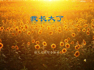 幼兒園大班：我長(zhǎng)大了(已修改)
