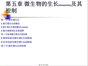 食品微生物學(xué)第五章-微生物的生長(zhǎng)及其控制(精品ppt)-免費(fèi)閱讀