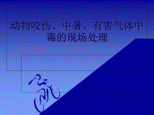 動(dòng)物咬傷現(xiàn)場(chǎng)處理(專業(yè)版)