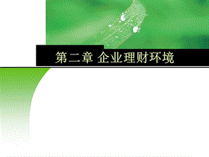 第二章 企業(yè)理財(cái)環(huán)境(完整版)