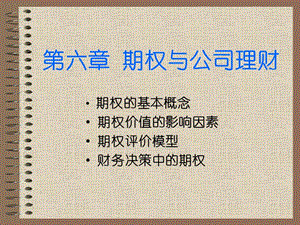 期權(quán)與公司理財(cái)(1)(已改無錯(cuò)字)