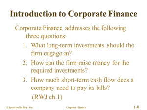 公司理財introductiontocorporatefinance(1)(文件)