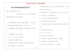 2021年簡單的勵(lì)志座右銘45句-預(yù)覽頁