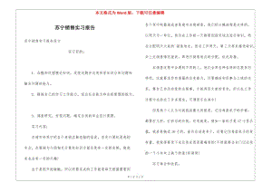 蘇寧銷(xiāo)售實(shí)習(xí)報(bào)告(存儲(chǔ)版)