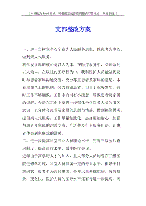 支部整改方案-wenkub.com