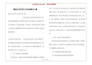 精選公司年終工作總結(jié)集合八篇-資料下載頁