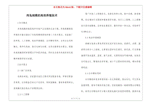 肉兔規(guī)模的高效養(yǎng)殖技術(shù)(完整版)