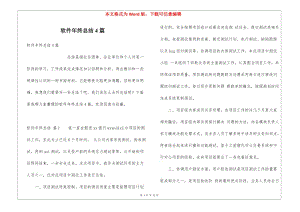 軟件年終總結(jié)4篇(存儲版)