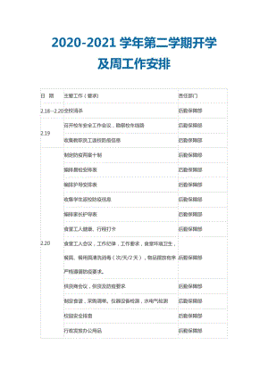 2020-2021學年第二學期開學計劃及周工作安排-預覽頁